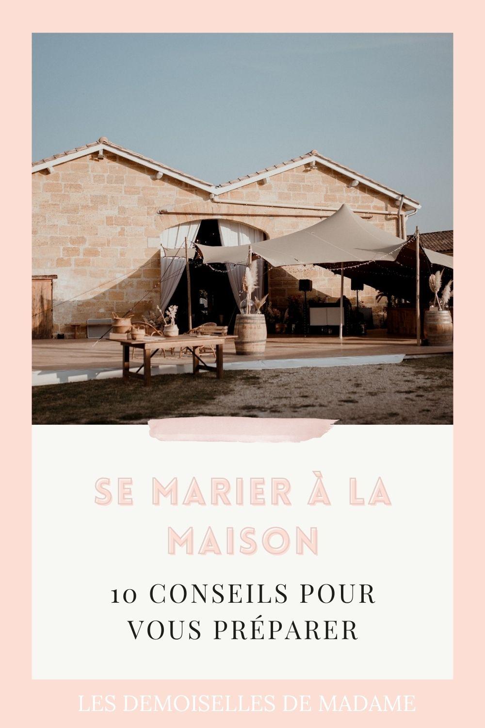 Mariage a domicile