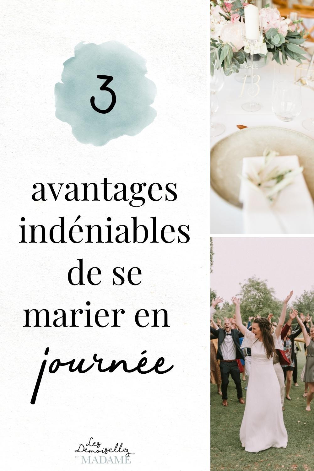 mariage en journee