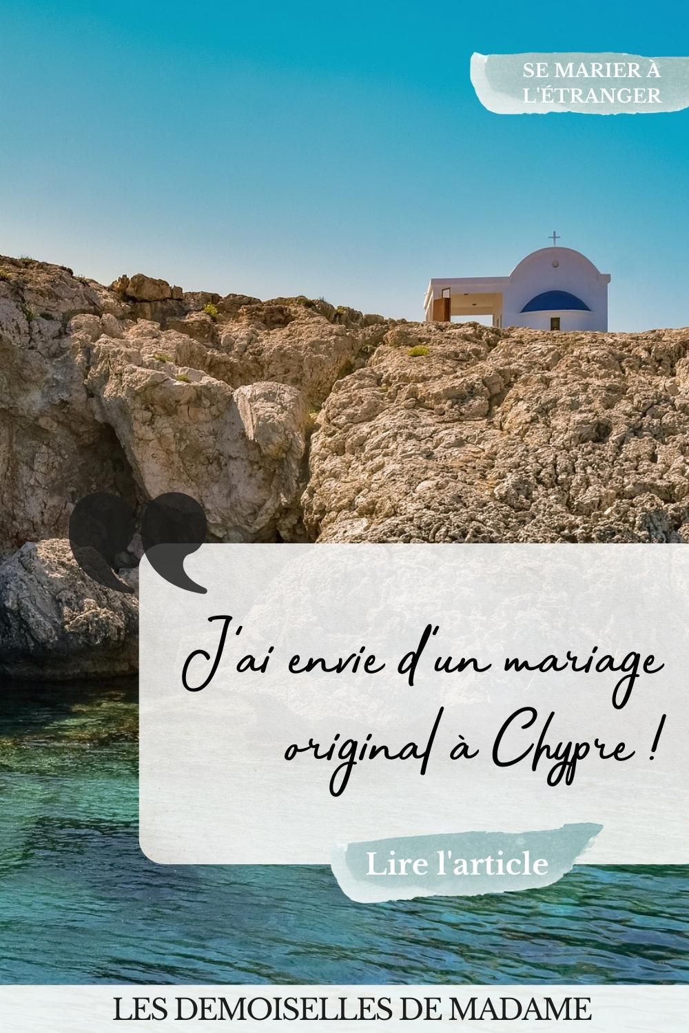 Mariage original a chypre en bord de mer