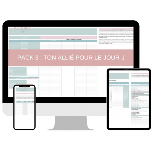 Organiser son mariage pack 3 allie jour j 1
