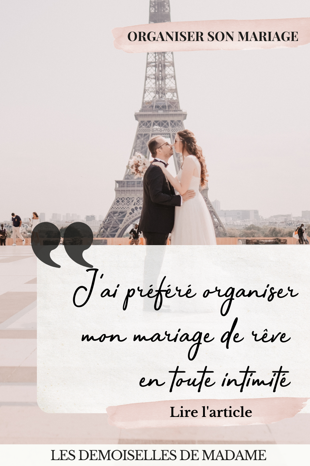 Petit mariage pendant la pandémie