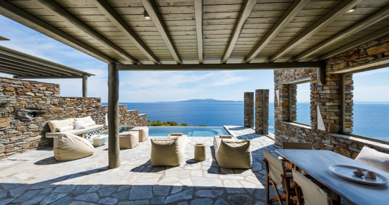 villa en bord de mer en grece pour un elopement